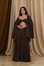 Load image into Gallery viewer, Cara Pearl Co-ord Chocolate