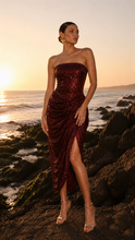 Load image into Gallery viewer, Rouge Drape Dress