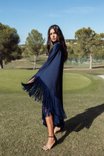Load image into Gallery viewer, Bluebird Fringe Kaftan
