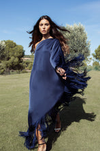 Load image into Gallery viewer, Bluebird Fringe Kaftan
