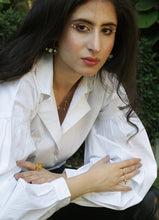 Load image into Gallery viewer, Badassery Peplum Puffed Sleeves Blouse