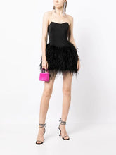 Load image into Gallery viewer, Giselle Corset Feather Dress