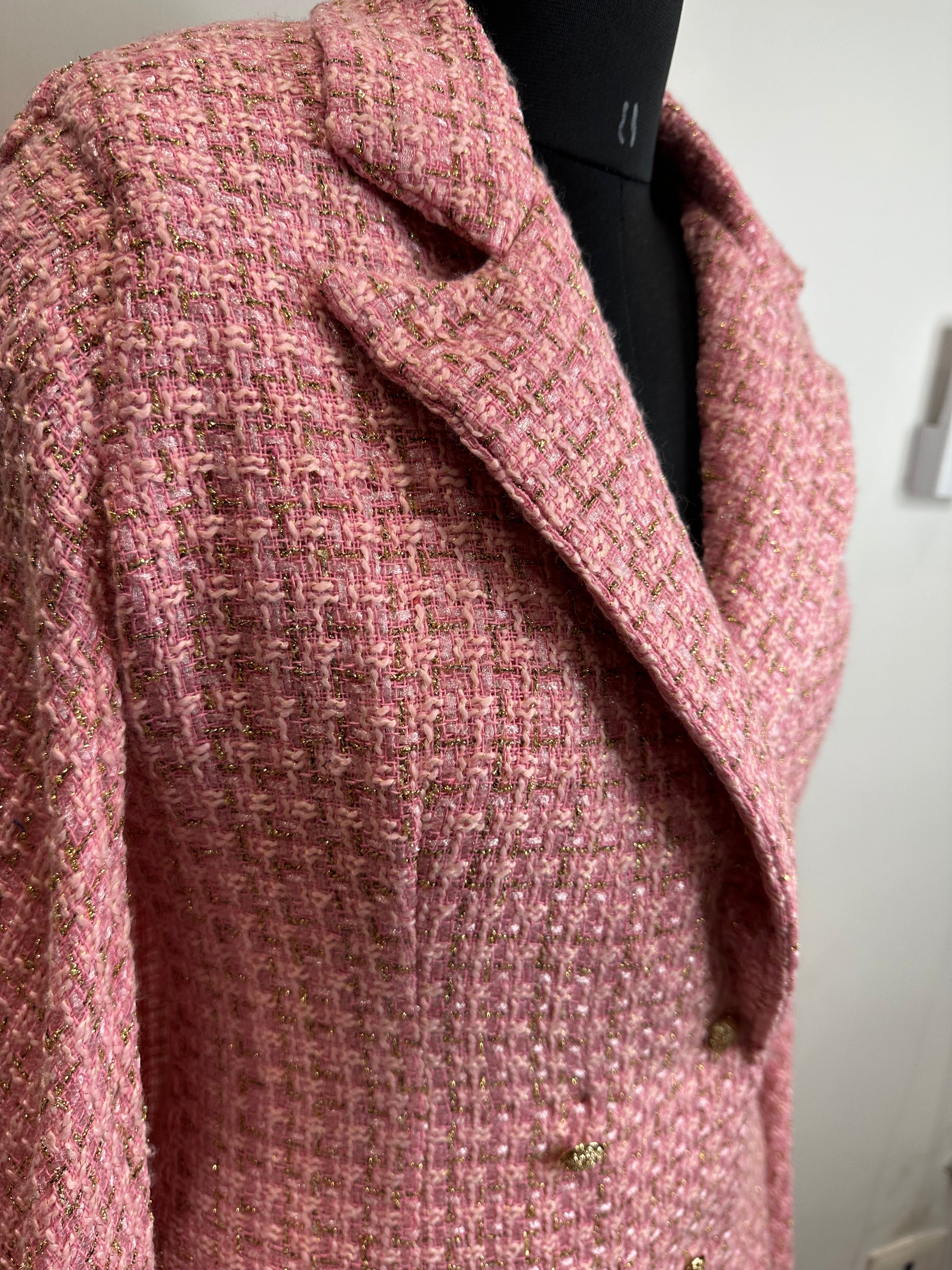 Capri Tweed Blazer in Pink