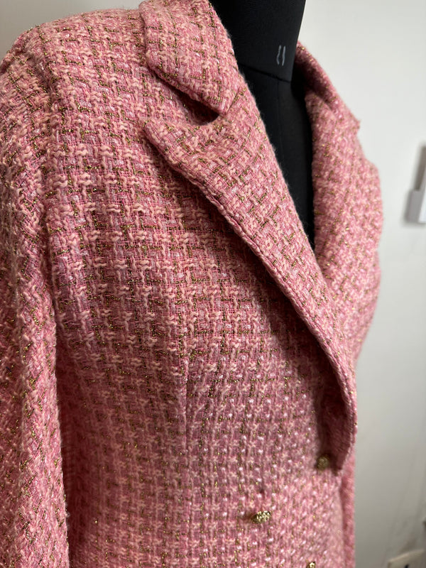 Capri Tweed Blazer in Pink