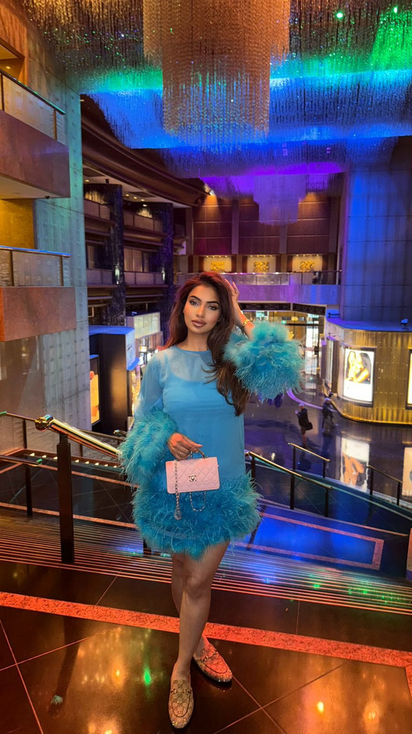 Lenette Deep Aqua Dress