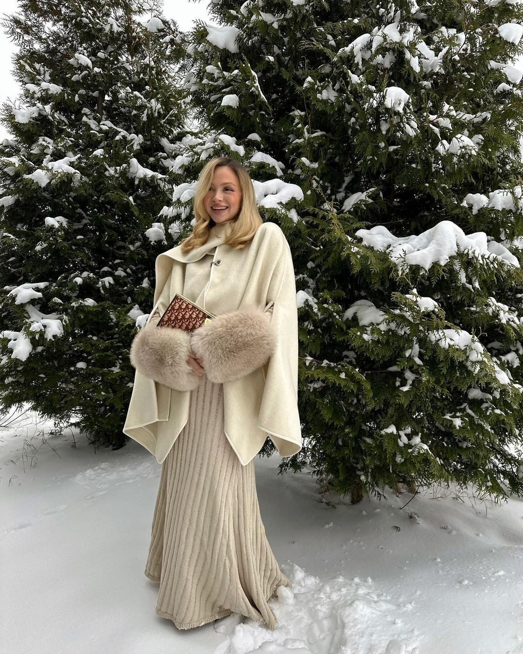 Flake Winter Fur Coat