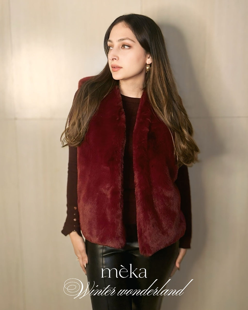 Cherry Luxe Vest