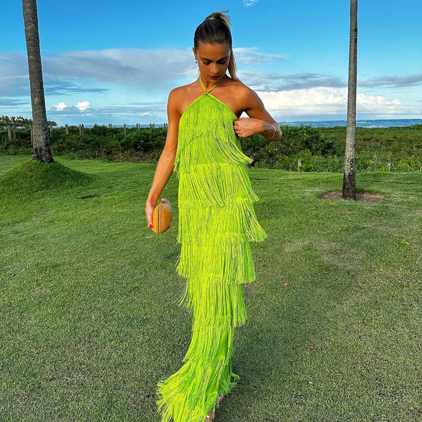 Glam Fringe Dress