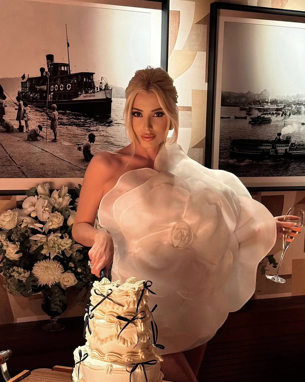 Floria Dress in White