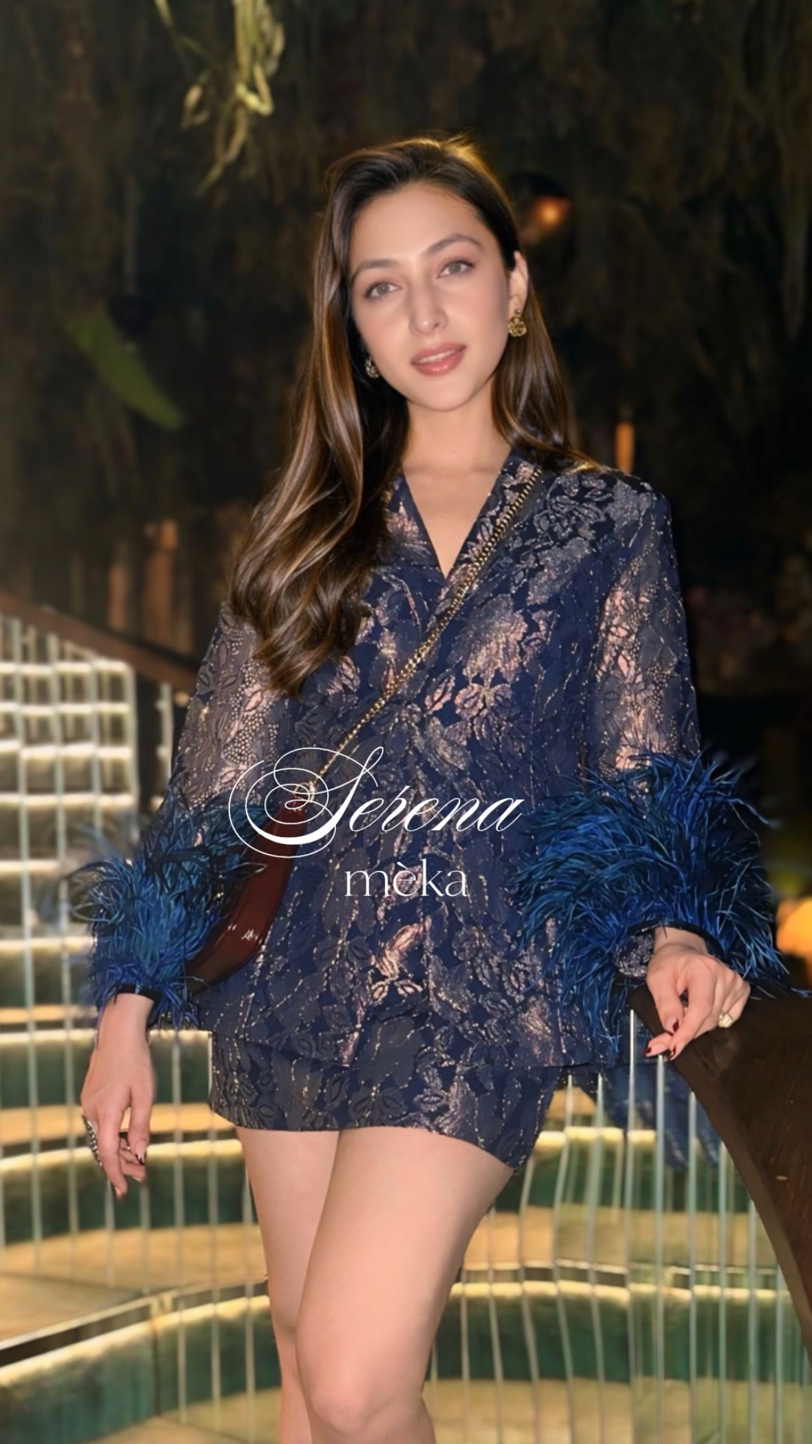 Chantilly Midnight Blue Holographic Set