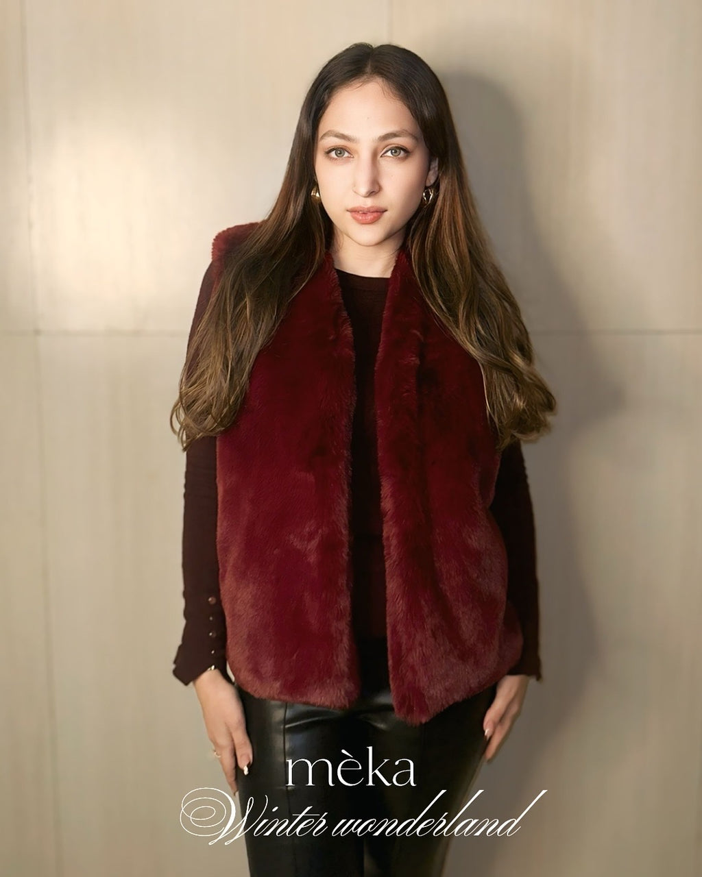 Cherry Luxe Vest