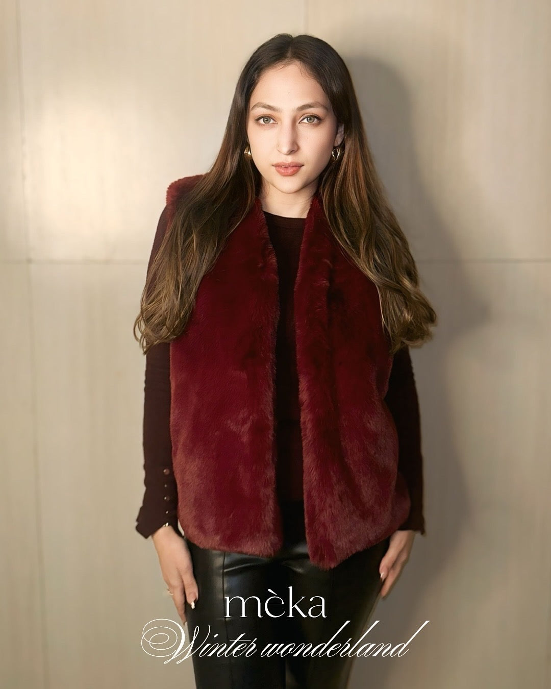 Cherry Luxe Vest
