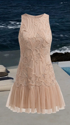 Celeste Blush Pearlette Dress