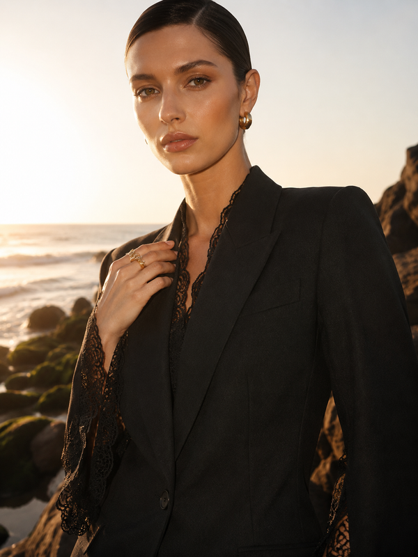 Audrey Lace Up Blazer