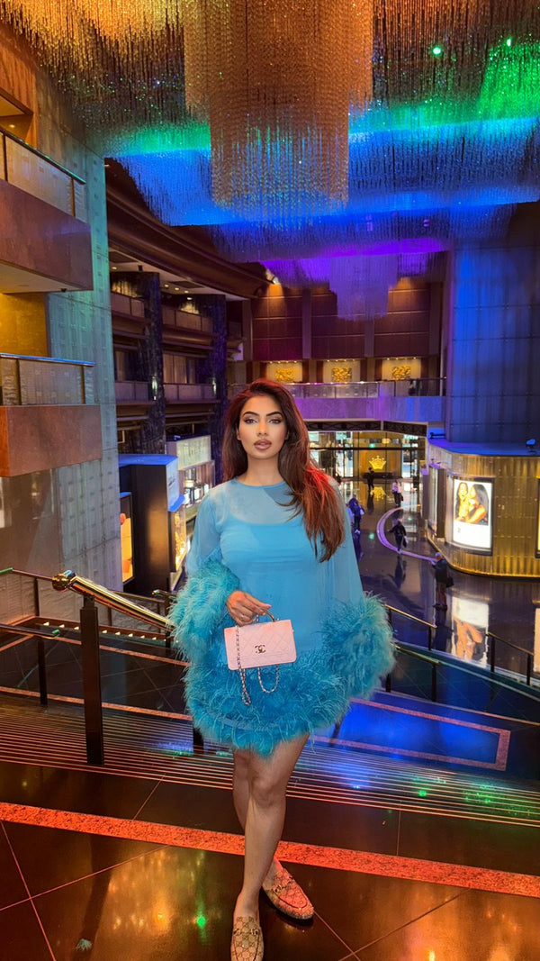Lenette Deep Aqua Dress