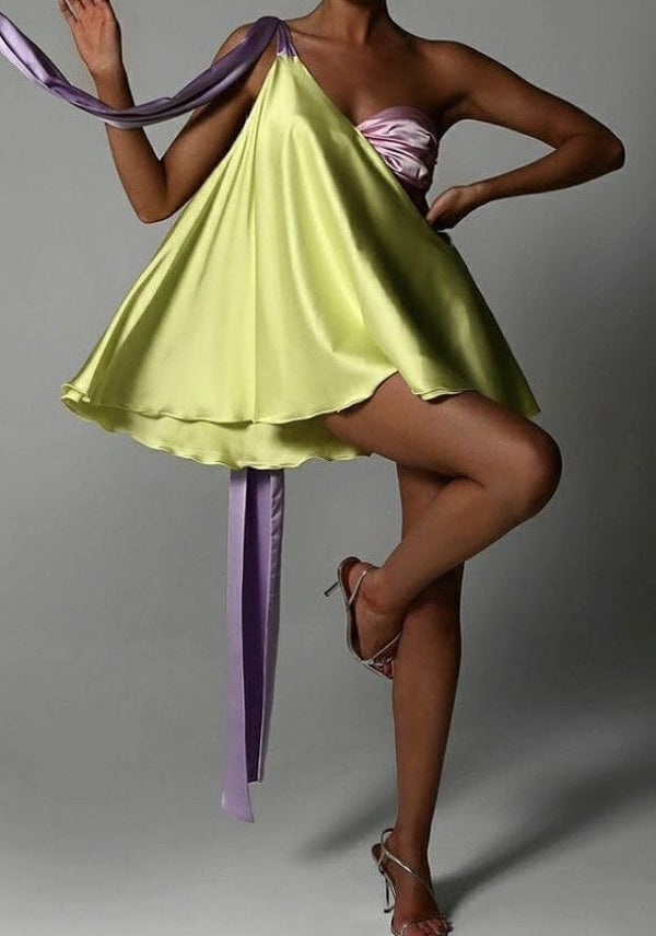 Synthia Color Block Dress
