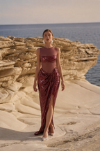Bordeaux Evening Dress