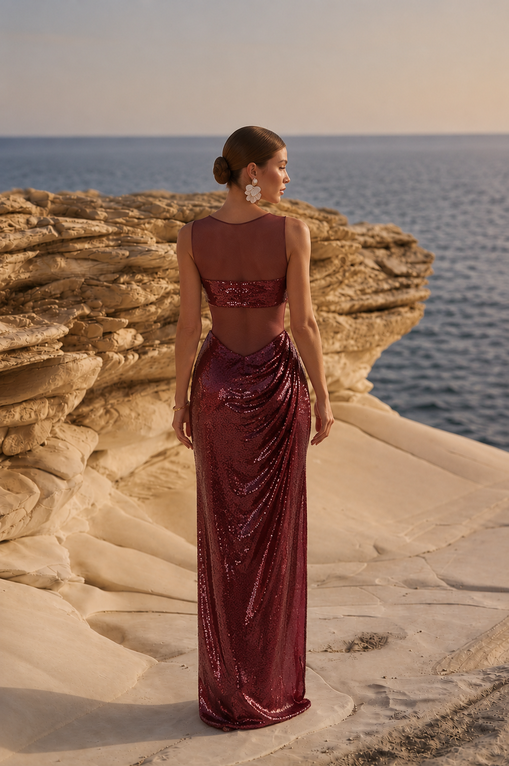 Bordeaux Evening Dress