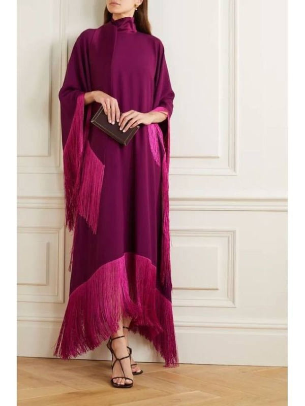 Melissa Duotone Fringe Kaaftaan