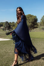 Load image into Gallery viewer, Bluebird Fringe Kaftan
