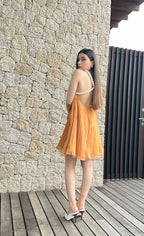Belle Pearl Pleated Dress