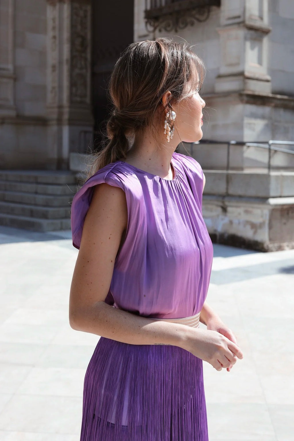 Aubergine Fringe Co ord