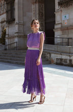 Aubergine Fringe Co ord