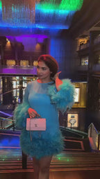 Lenette Deep Aqua Dress