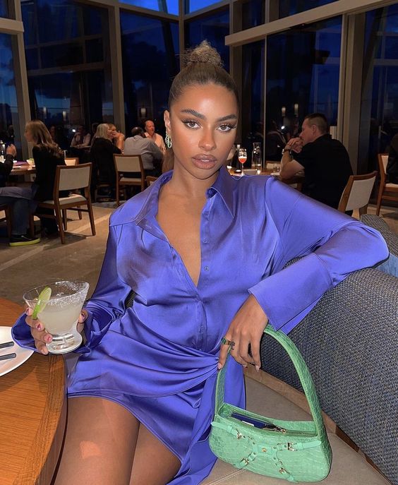 Simone Dress in Cobalt Blue