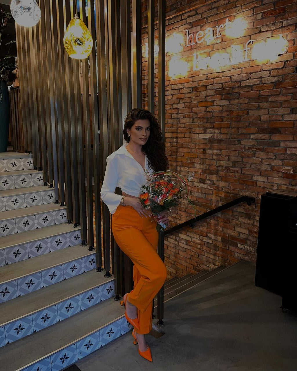 Lana Pants in Tangerine