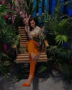 Lana Pants in Tangerine