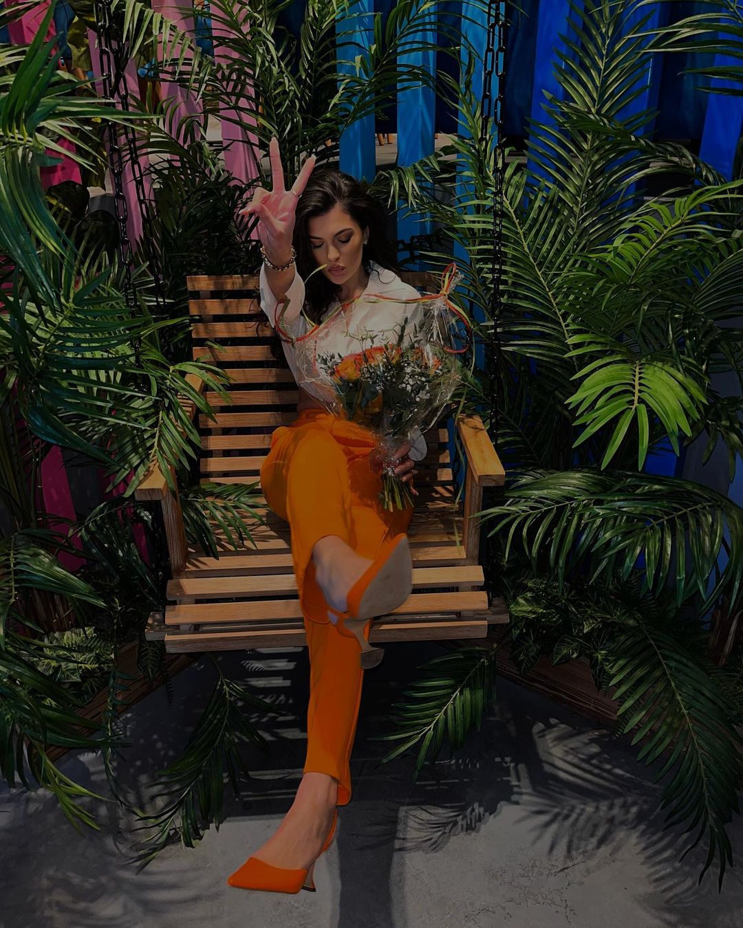 Lana Pants in Tangerine