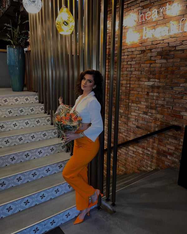 Lana Pants in Tangerine