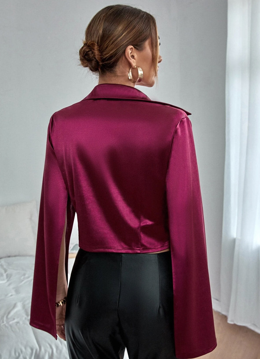 Vintage Midget Blouse in Dew Burgundy