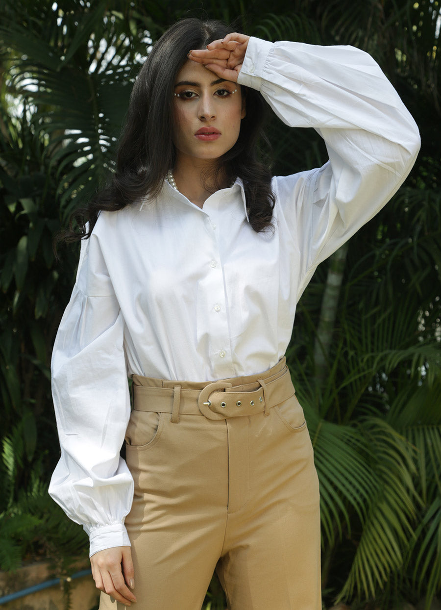 Acappella Puffed Sleeves Boss Up Shirt