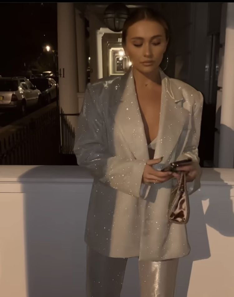 Flashing Lights Boss Up Glitter Suit