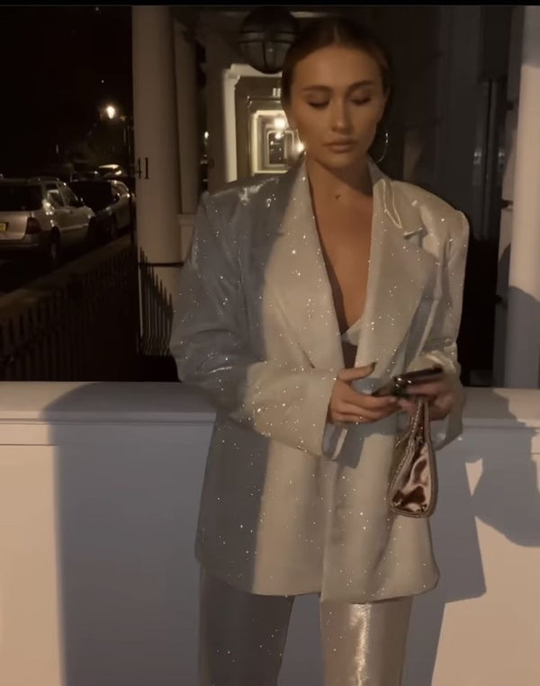 Flashing Lights Boss Up Glitter Suit