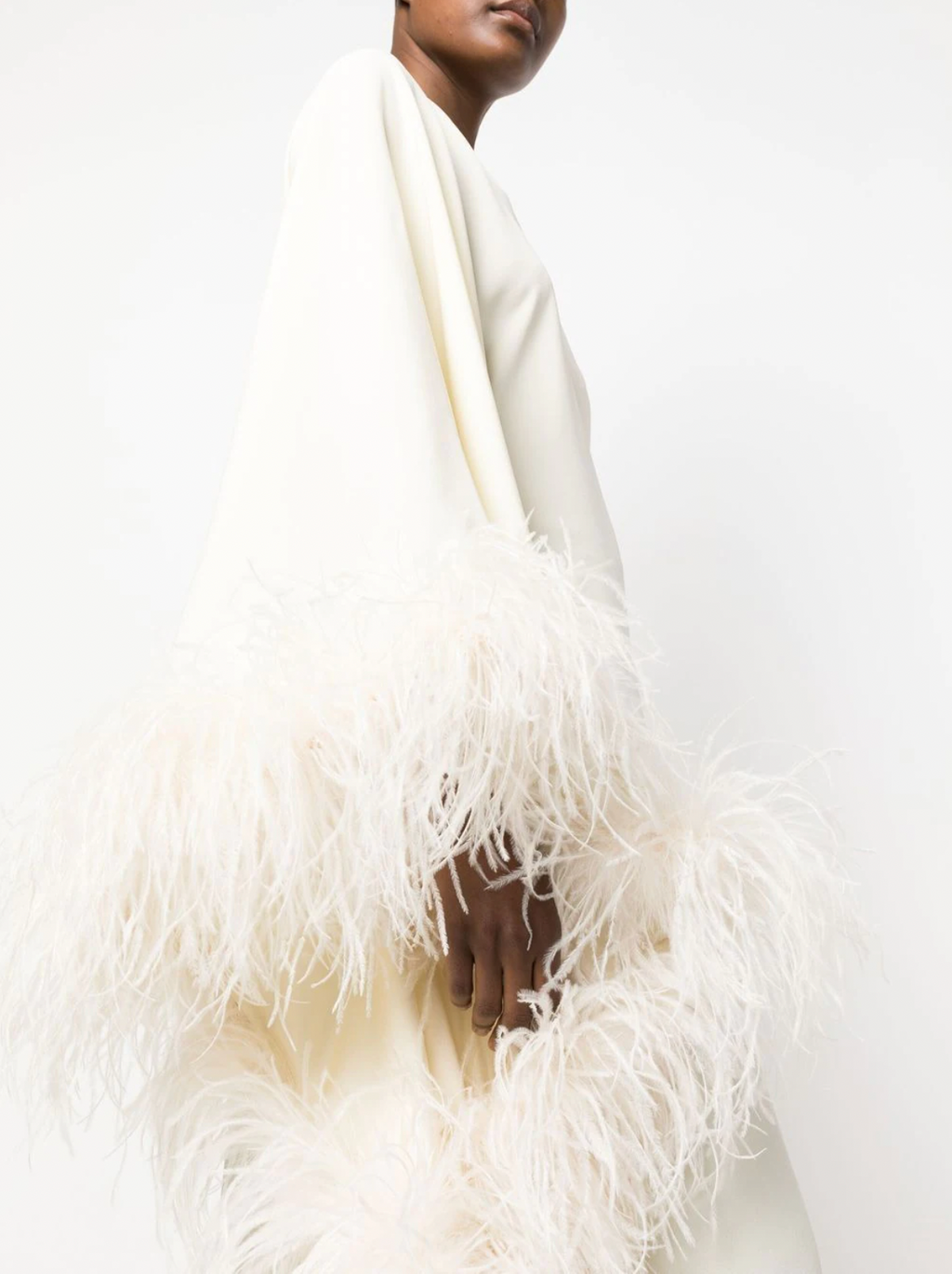Sultry White Feather Dress