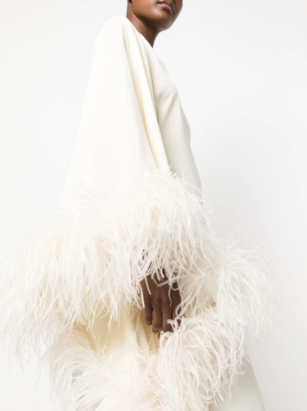 Sultry White Feather Dress