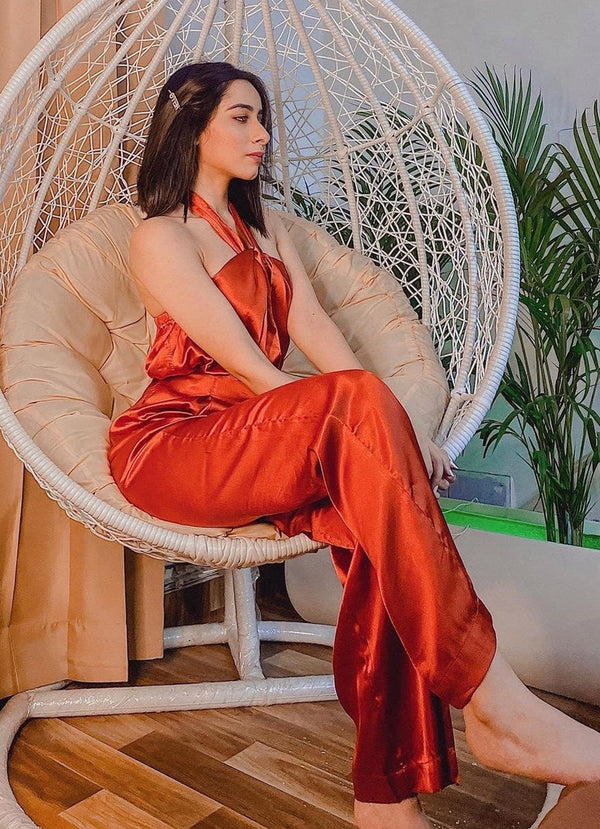 I'm Too Hot For This Co-Ord in Rusty Orange