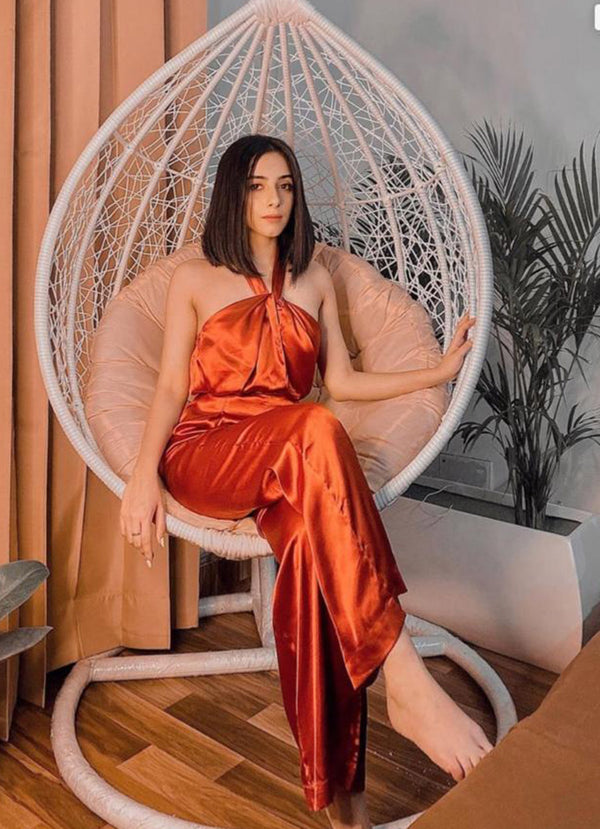 I'm Too Hot For This Co-Ord in Rusty Orange