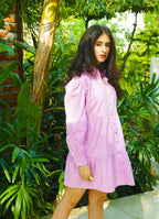 Dreamy Isabella Ruffled Dress in Lilac