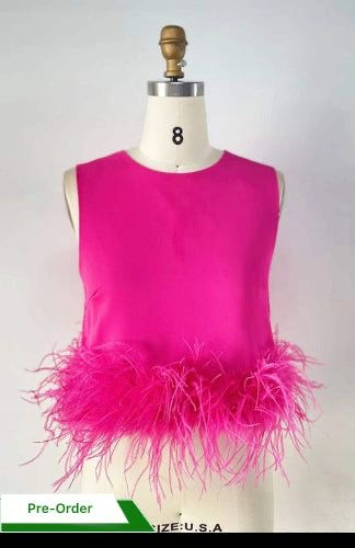 Trisha Feather Top