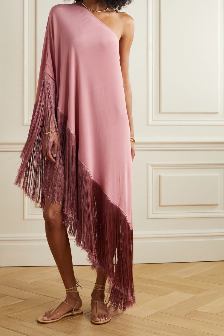 Melissa Duotone Fringe Kaaftaan