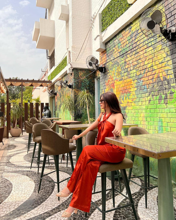 I'm Too Hot For This Co-Ord in Rusty Orange