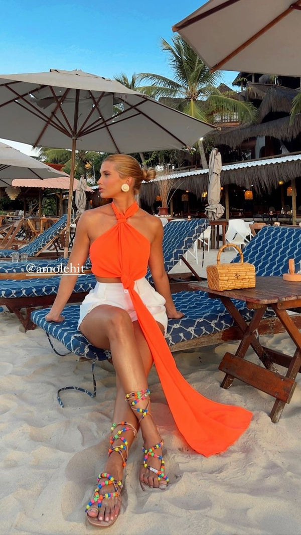 Tangerine Breezy Top