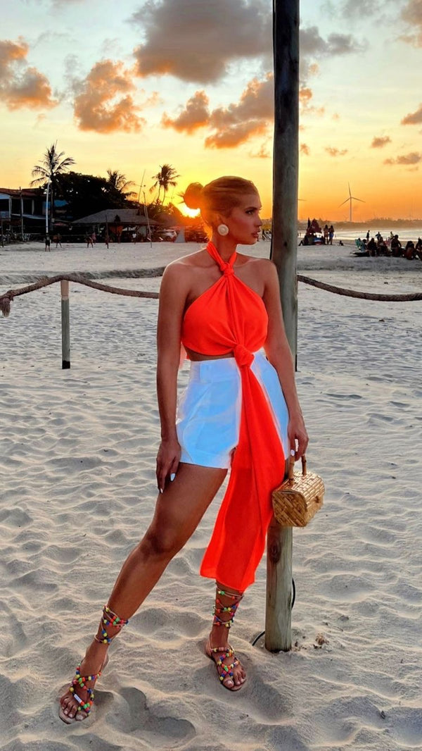 Tangerine Breezy Top
