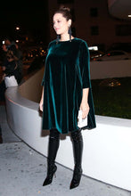 Load image into Gallery viewer, Connoisseur Emerald Velvet Dress
