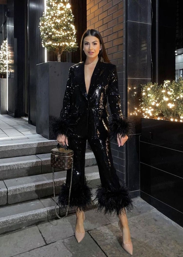 Chanel Bling Feather Co-Ord