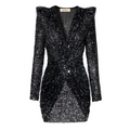 Delailah Black Sequin Dress
